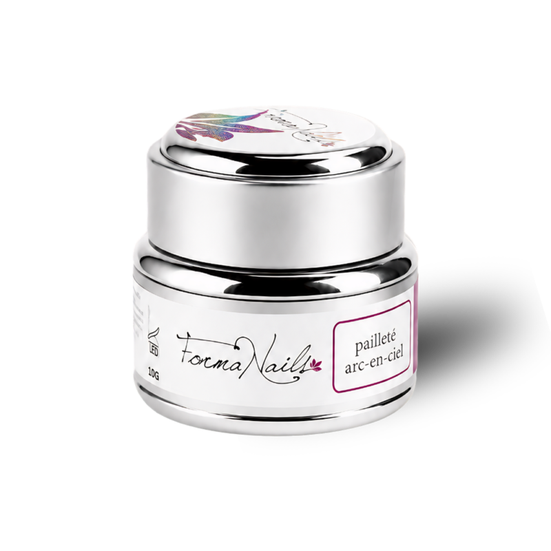 Gel UV - Pailleté Arc-en-Ciel