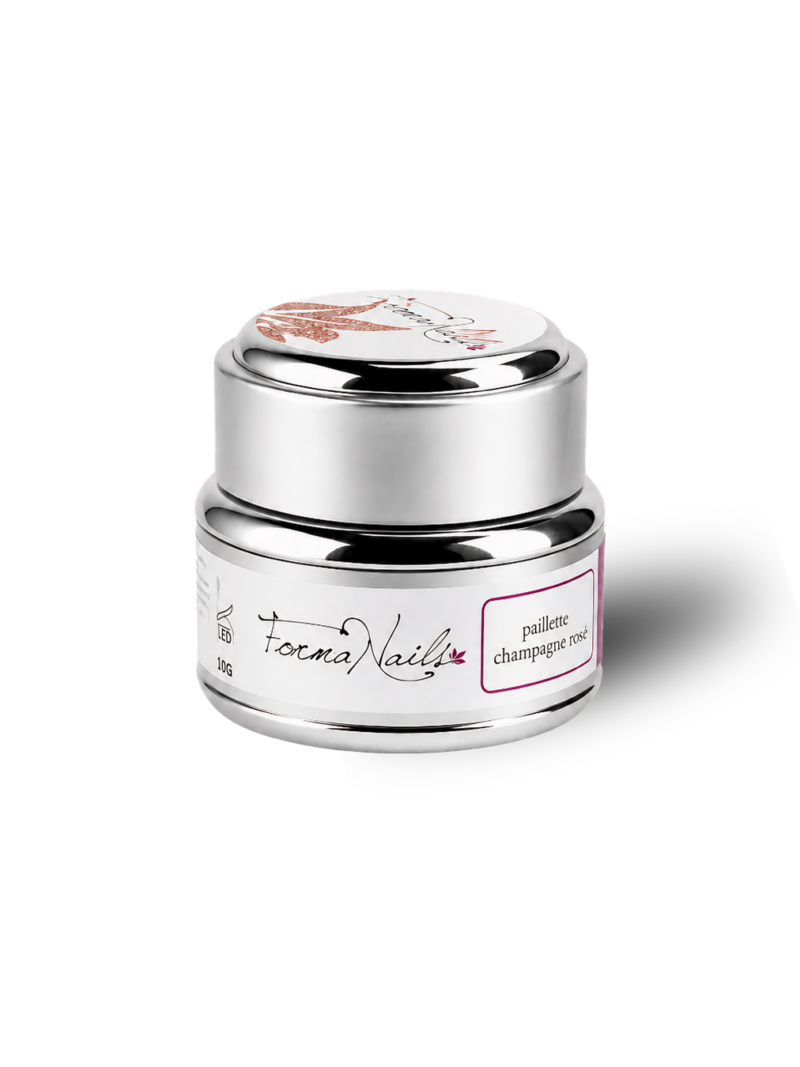 Gel UV - Pailleté Champagne Rosé