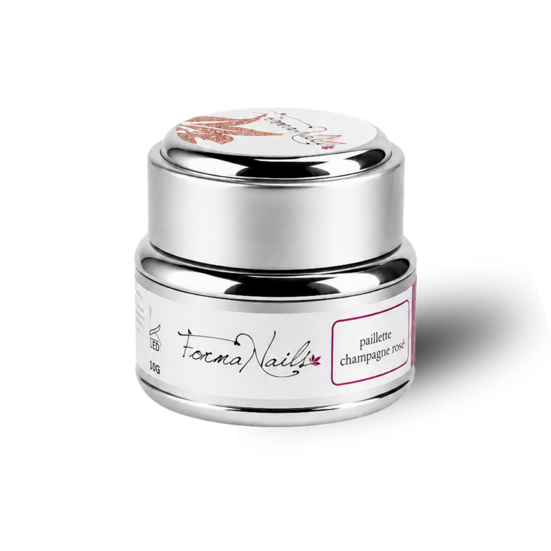 Gel UV - Pailleté Champagne Rosé